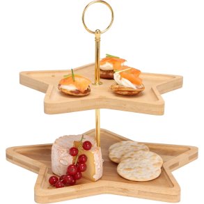 2-ETAGERS MADSTAND & DÆKKESERVIETTER