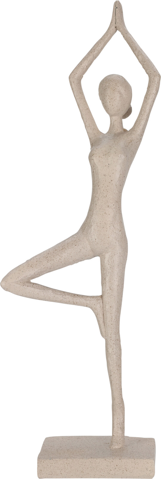 YOGA FIGUR STENDE DAME MED ARMENE OP  MAT SAND