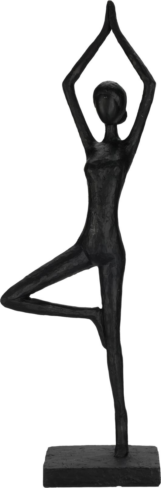 YOGA FIGUR STENDE DAME MED ARMENE OP  MAT SORT