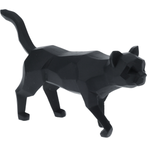 KAT STENDE GEOMETRISK 15 CM  SORT