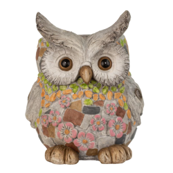PLANTEPOTTE UGLE H32 CM � FARVERIG
