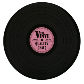 DKKESERVIET FORMET SOM VINYLPLADE 39 CM  LILLA