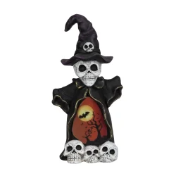 ET FARVERIGT SP�GELSE MED MASSER AF HALLOWEEN � STEMNING