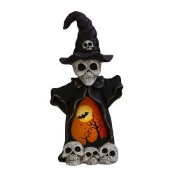 ET FARVERIGT SP�GELSE MED MASSER AF HALLOWEEN � STEMNING