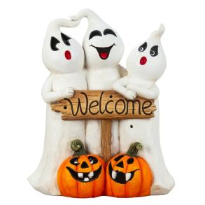 SP�GELSER MED �WELOME� SKILT MED LED LYS � H69,5 CM