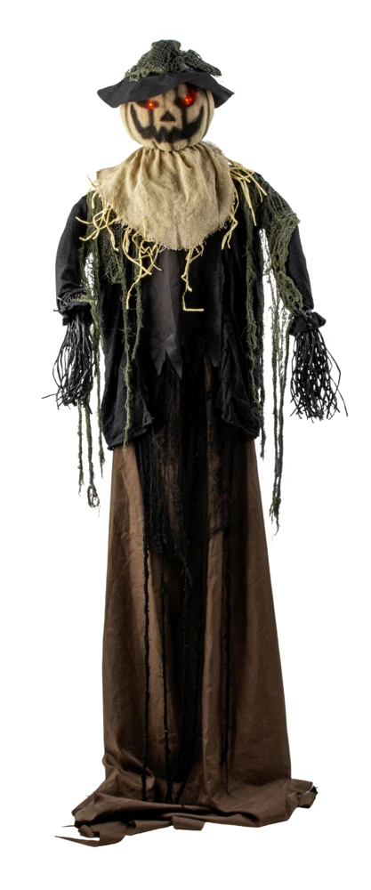 HALLOWEEN-FUGLSKR�MSEL MED LYD, LED-LYS OG BEV�GELSE � H180-220 CM