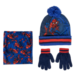 SPIDERMAN HUE-S�T TIL DRENGE � ORANGE OG BL�