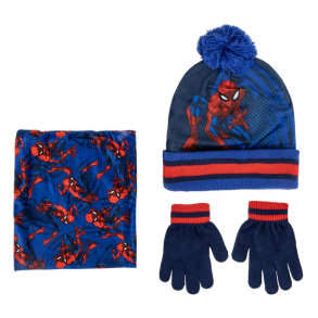 SPIDERMAN HUE-S�T TIL DRENGE � ORANGE OG BL�
