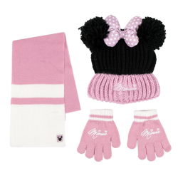 MINNIE MOUSE S�T TIL PIGER � PINK OG SORT