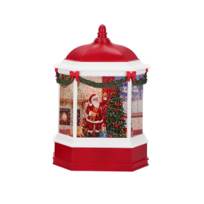 PAVILLON MED JULEMANDEN SOM PYNTER JULETR H24 CM  RD