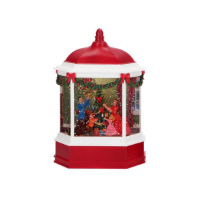 PAVILLON MED FAMILIE OM JULETR H24 CM  RD