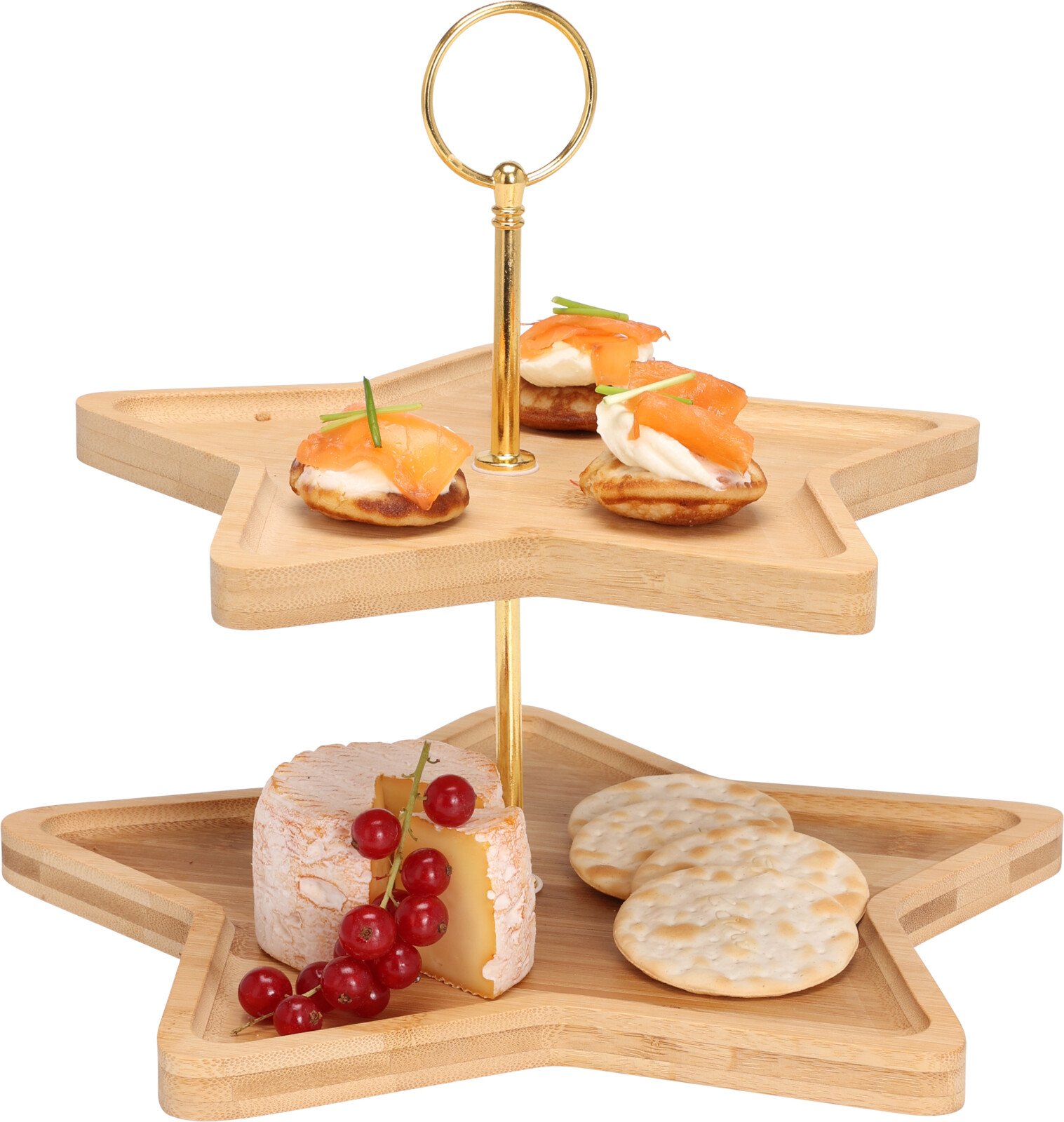 2-ETAGERS MADSTAND  BAMBUS