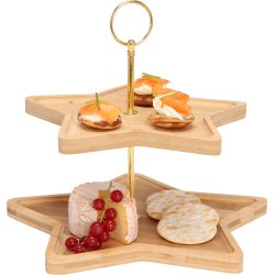 2-ETAGERS MADSTAND  BAMBUS