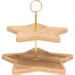 2-ETAGERS MADSTAND  BAMBUS