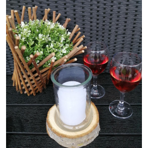 3 I 1 ELEGANT HJ LYSESTAGE KOMBINATION LYS, GLAS OG TR  HVID