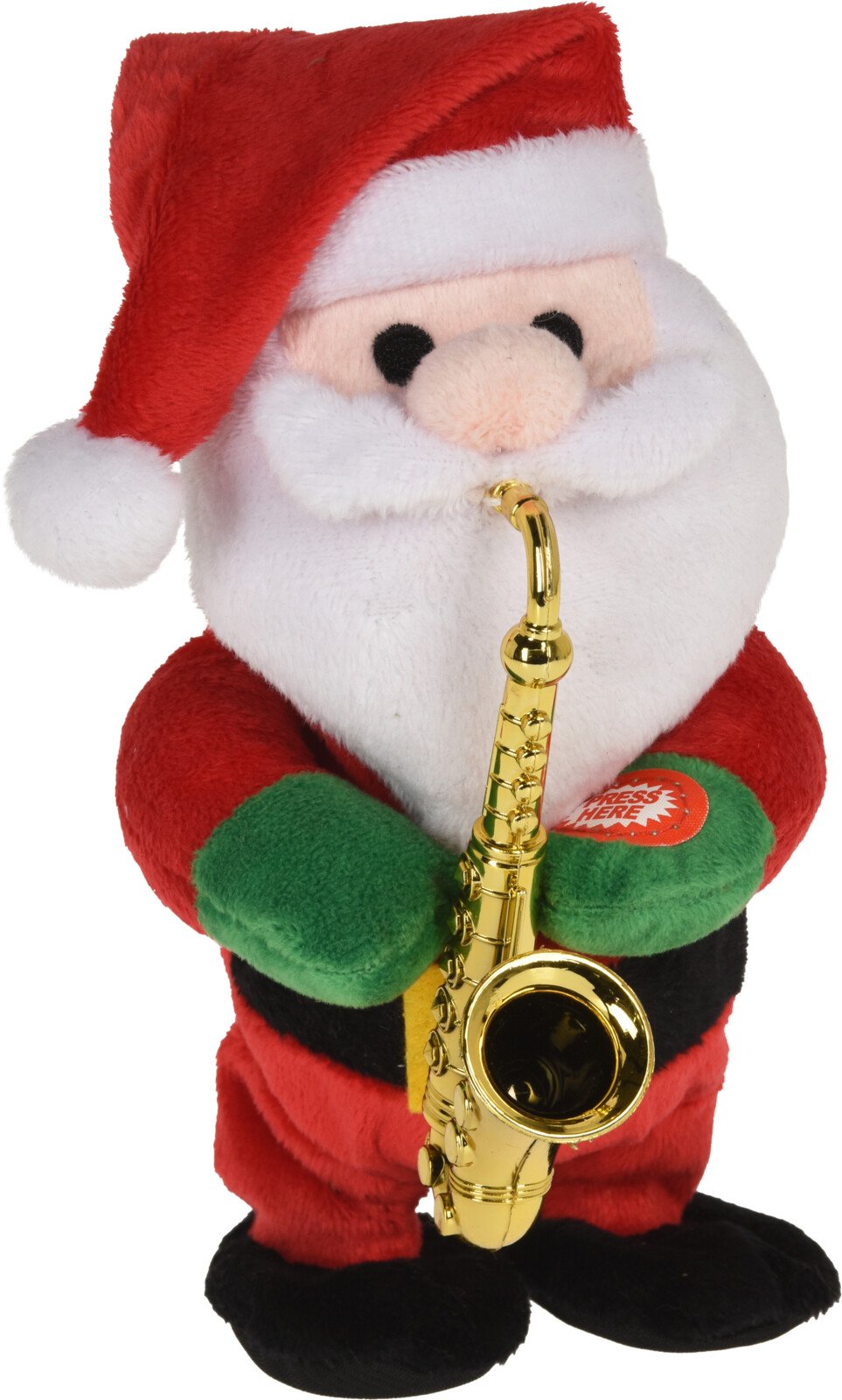 JULEMAND I PLYS MED SAXOFON  H21 CM