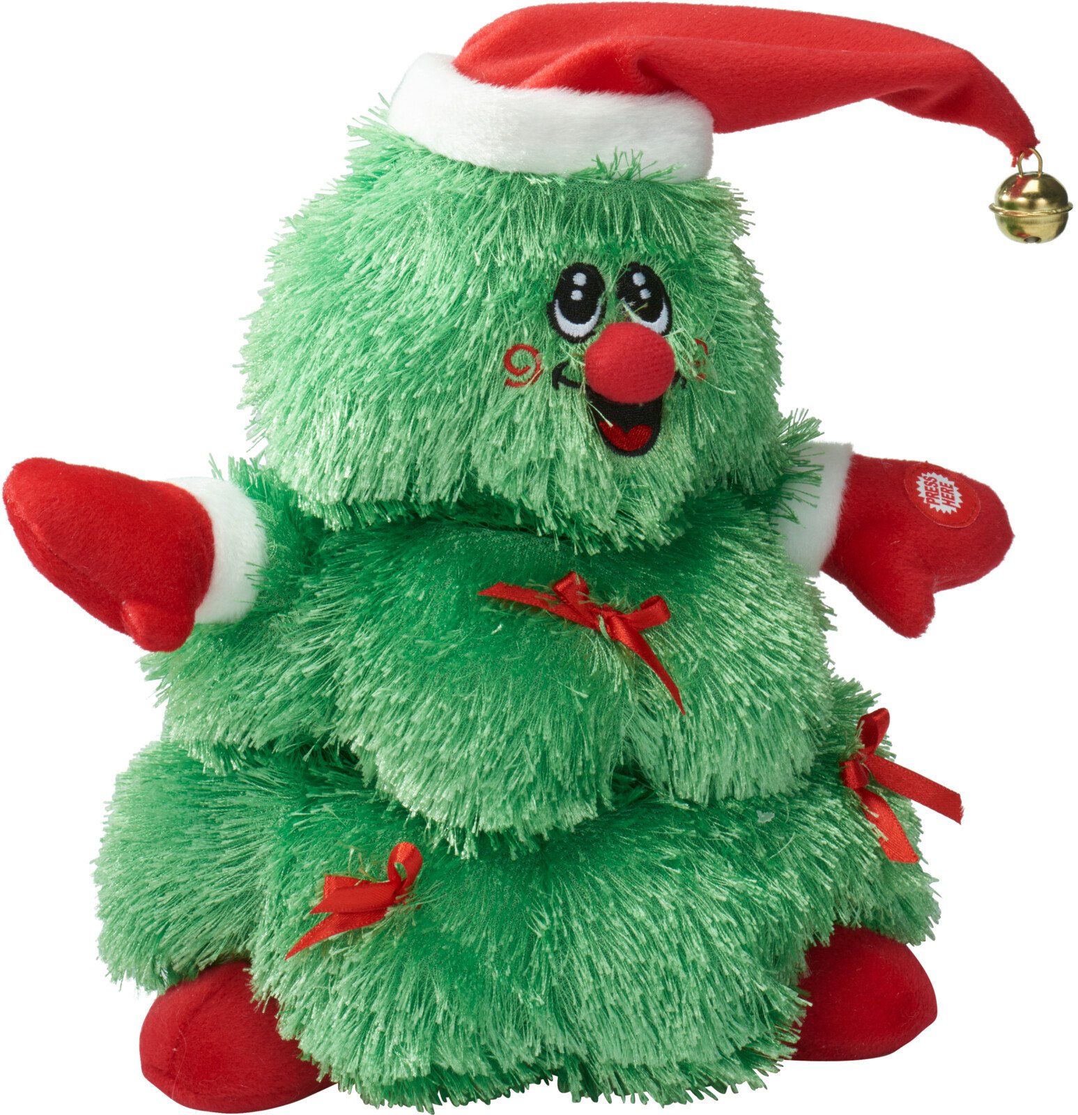 JULEFIGUR I PLYS  JULETR MED LYD OG BEVGELSE