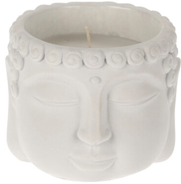 CITRONELLA LYS I BUDDHA HOVED  HVID