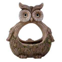 DEKORATIV UGLE FIGUR TIL HAVEN H33 CM � GR�