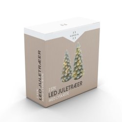 LED JULETR�ER MED LYSK�DE � S�T MED 2 STK.