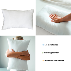 HOVEDPUDE MED BAMBUSFYLD FRA LUNA SLEEP � 60 X 40 CM