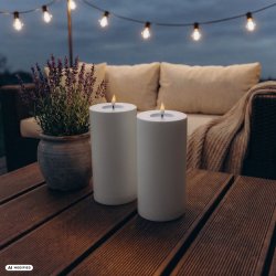 NORDIS UDEND�RS LED BLOKLYS 2 STK � HVID