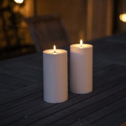 NORDIS UDEND�RS LED BLOKLYS 2 STK � HVID