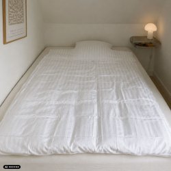 BAMBUS SATIN SENGES�T � HVID
