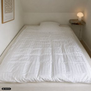 BAMBUS SATIN SENGES�T � HVID