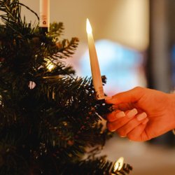 LED JULETR�SLYS MED TRYLLESTAV � MAGISK JULESTEMNING