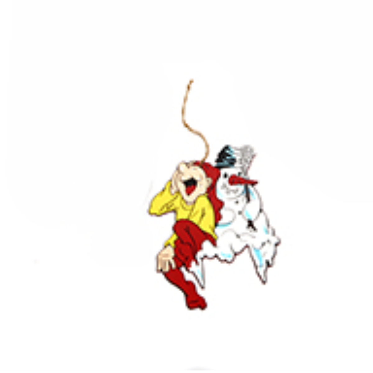 BRAMMING TR NISSE SIDDENDE OP AF SNEMAND  25 CM