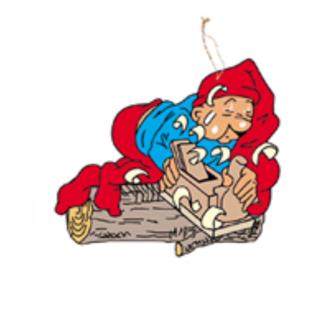 BRAMMING TR NISSE ARBEJDER I TR MED TRHVL  40 CM