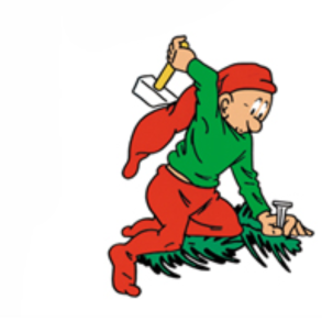 BRAMMING TR NISSE MED SM OG HAMMER  40 CM