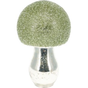 DEKORATIV GLASSVAMP H20 CM  GRN