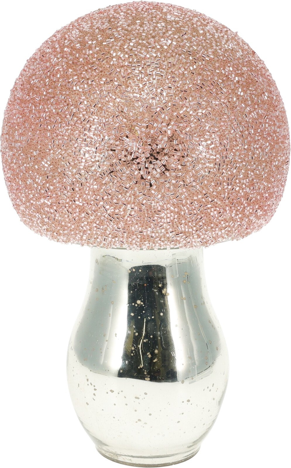 DEKORATIV GLASSVAMP H20 CM  PINK