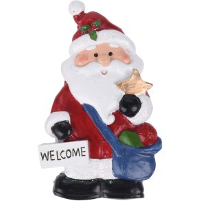 MEMOMAGNET  JULEMAND MED WELCOME SKILT OG STJERNE