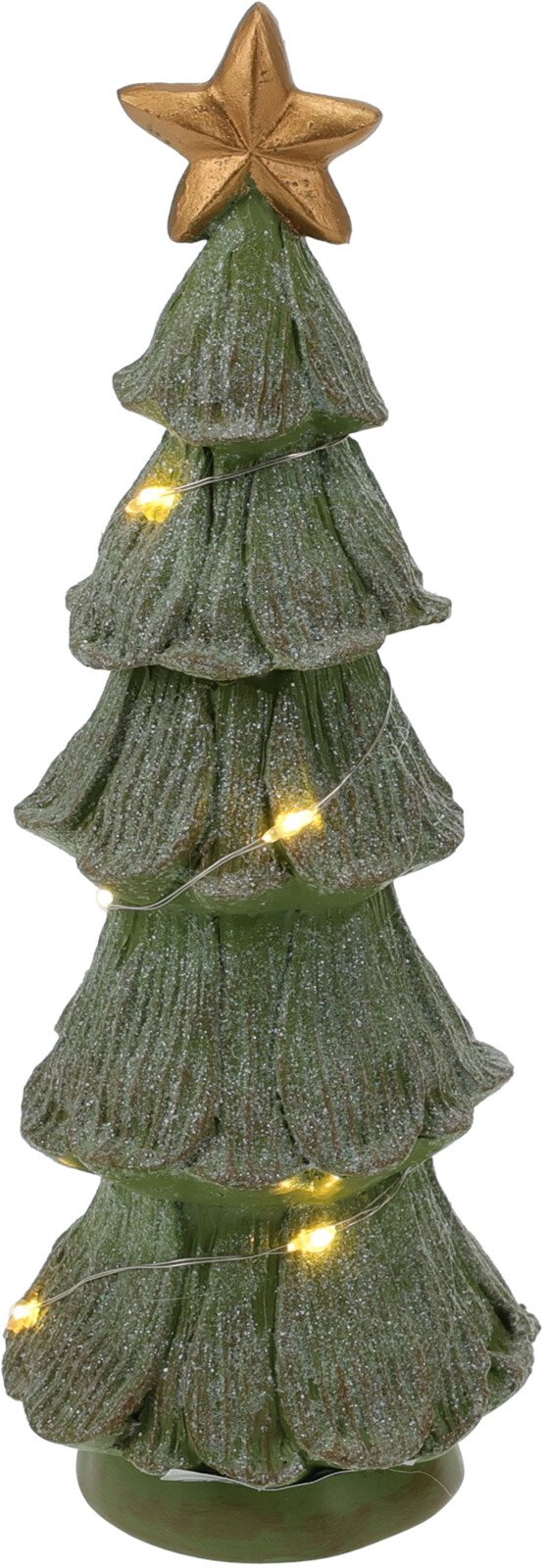 JULETR MED LED H21 CM  MED TOPSTJERNE