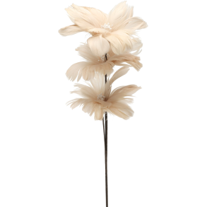 BLOMST AF FJER H65  LYS ROSA