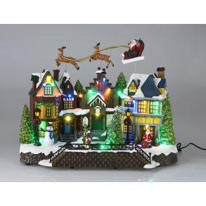 JULEBY MED 24 X LED  MULTI FARVE