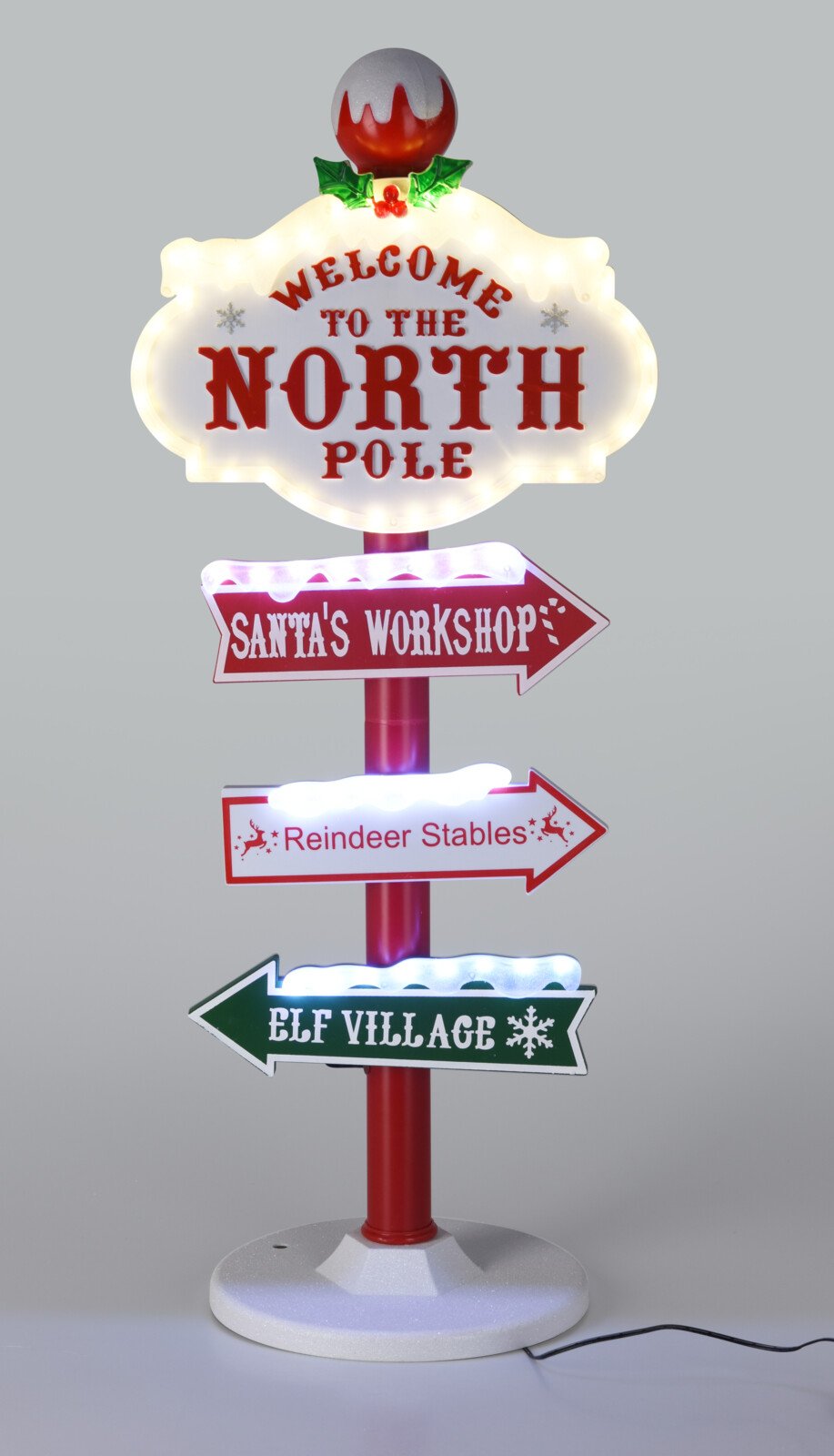 UDENDRS LED-SKILT NORDPOL TIL HAVEN  H95 CM