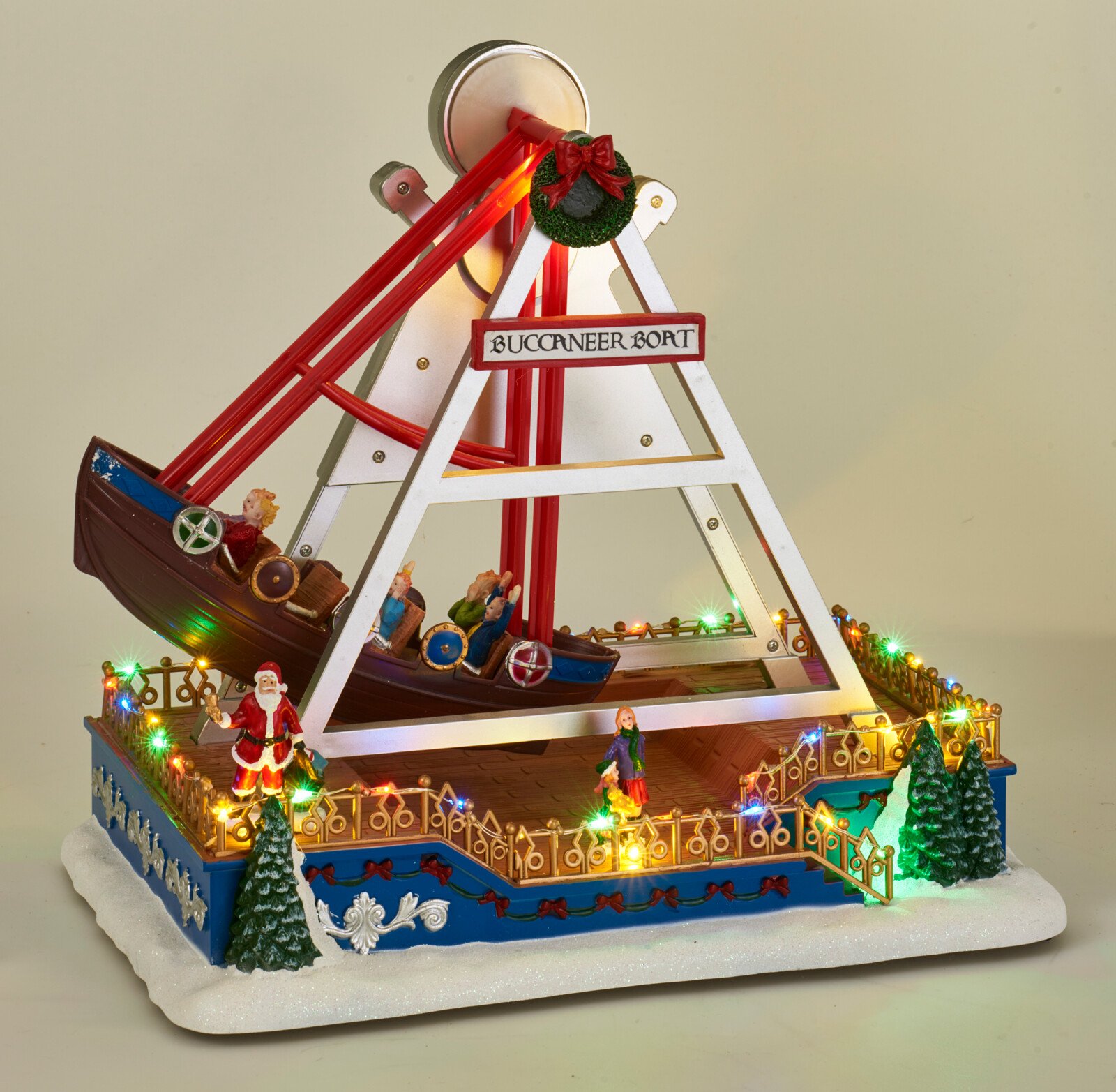 JULEPIRATSKIB MED LYS, MUSIK OG BEVGELSE