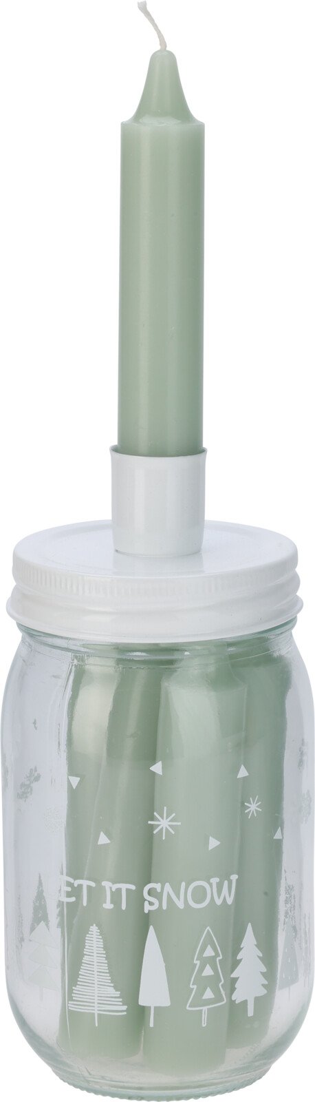 MIDDAGSLYS I LG P KLART GLAS MED VINTERMOTIV  GRN