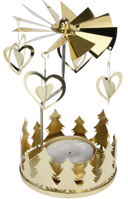 ENGLESPIL MED HJERTER  GULD 