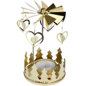 ENGLESPIL MED HJERTER  GULD 