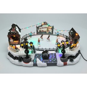 JULESCENE MED LED OG BEVGELSE  SKJTEBANE