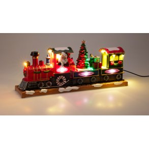 JULETOG MED JULEMANDEN OG JULETR  MED LED-LYS