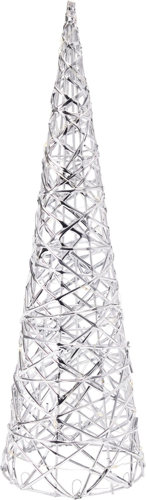 KEGLETR MED LED H40 CM  SLV