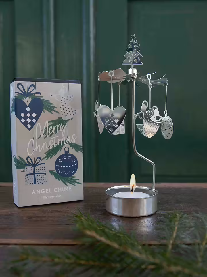 ENGLESPIL MED JULEFIGUR  SLV