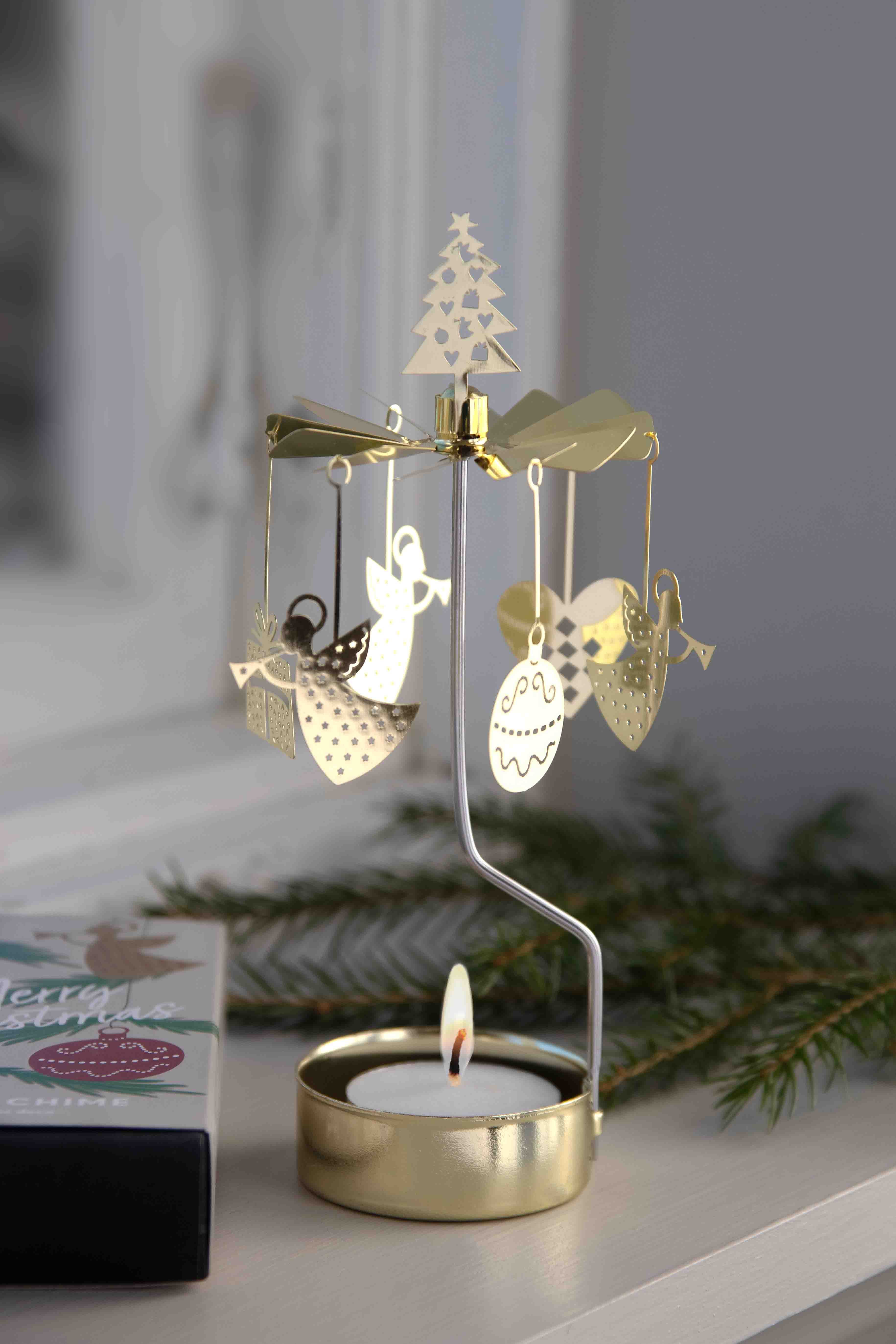 ENGLESPIL MED ENGLE OG JULETING  GULD