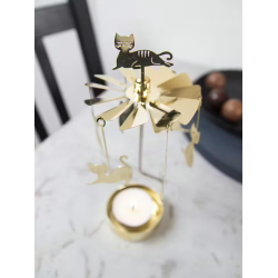 ENGLESPIL MED FAMILIE KATTE  GULD